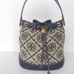 Tory Burch T Monogram Jacquard Bucket Bag